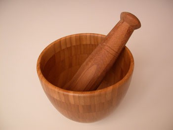 Mortar and Pestle - Burnished Bamboo
