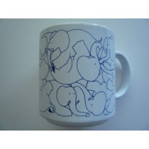Elephants - Blue Daytime Animates Mug