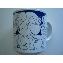 Elephants - Blue Nitetime Animates Mug