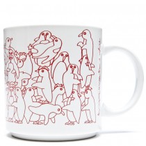 Penguins - Red Daytime Animates Mug
