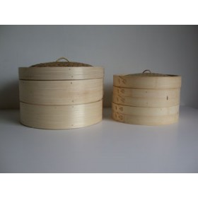 10'' Bamboo Steamer Set