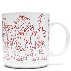 Penguins - Red Daytime Animates Mug
