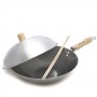 3-piece Classic 12" Flat Bottom Wok Set 